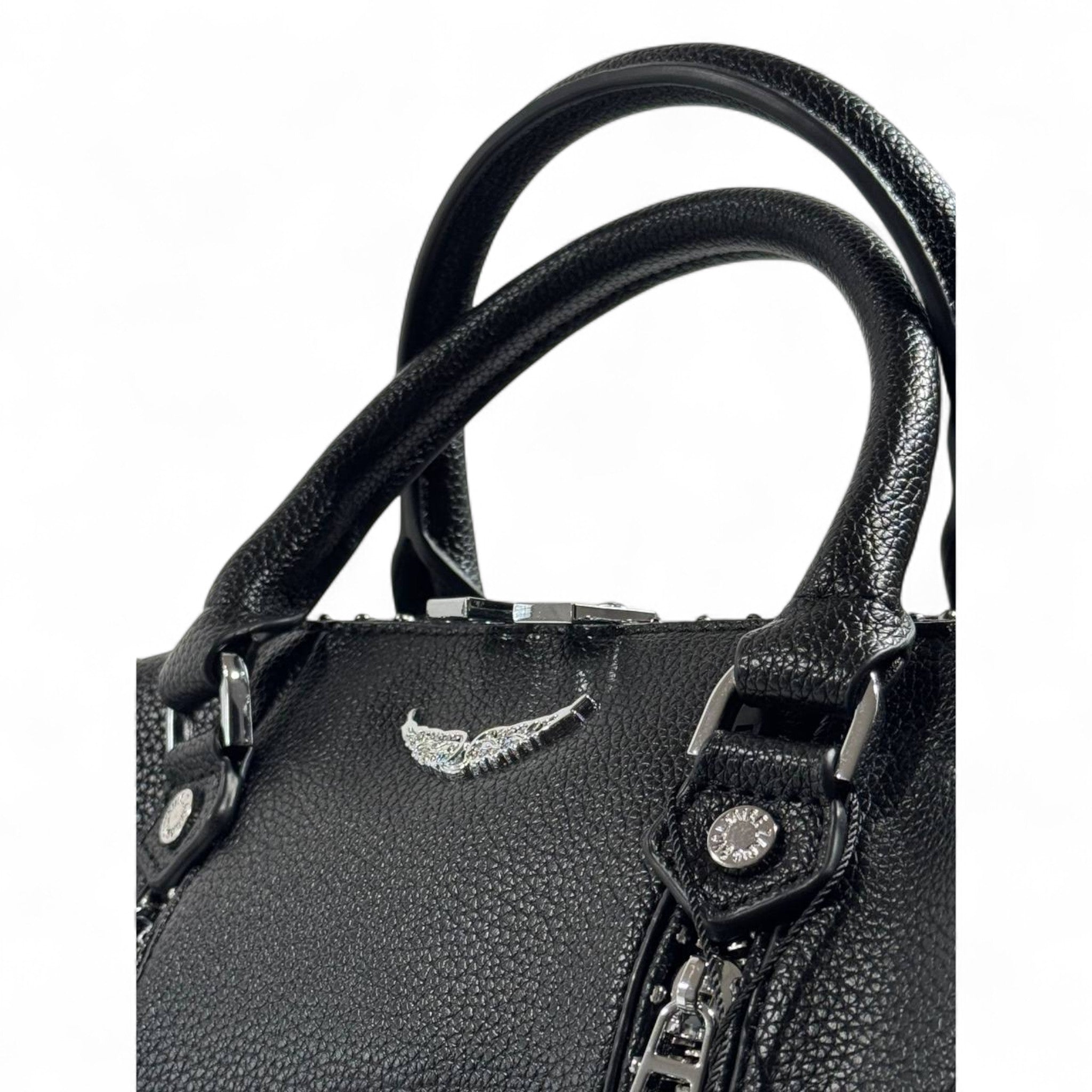 Zadig & Voltaire Rocky Nano Bag – Black Grained Leather 🖤✨