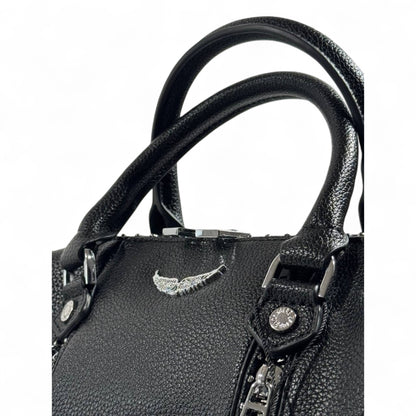 Zadig & Voltaire Rocky Nano Bag – Black Grained Leather 🖤✨