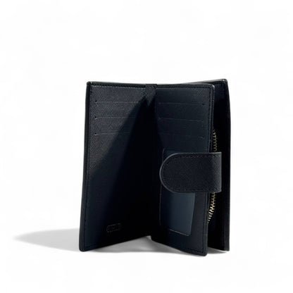 🖤 Coach Classic Black Leather Wallet – Bold & Timeless Luxury ✨