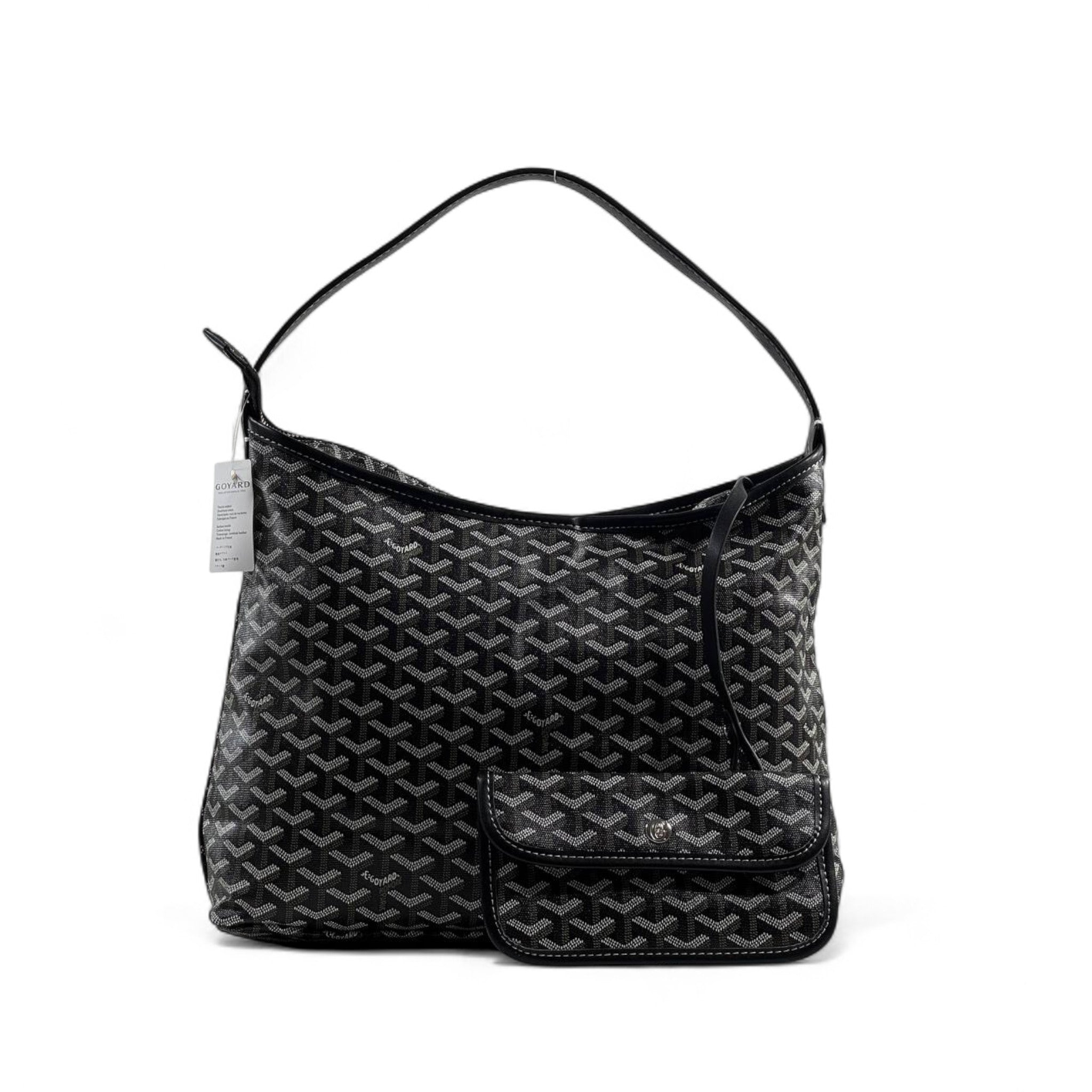 🖤 Goyard Black Shoulder Bag with Pouch – Iconic, Sleek & Timeless ✨