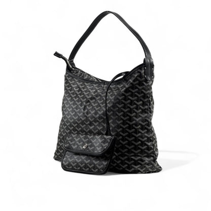 🖤 Goyard Black Shoulder Bag with Pouch – Iconic, Sleek & Timeless ✨