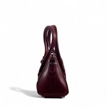 🍷 Givenchy Smooth Burgundy Leather Handbag – Refined, Elegant & Iconic ✨