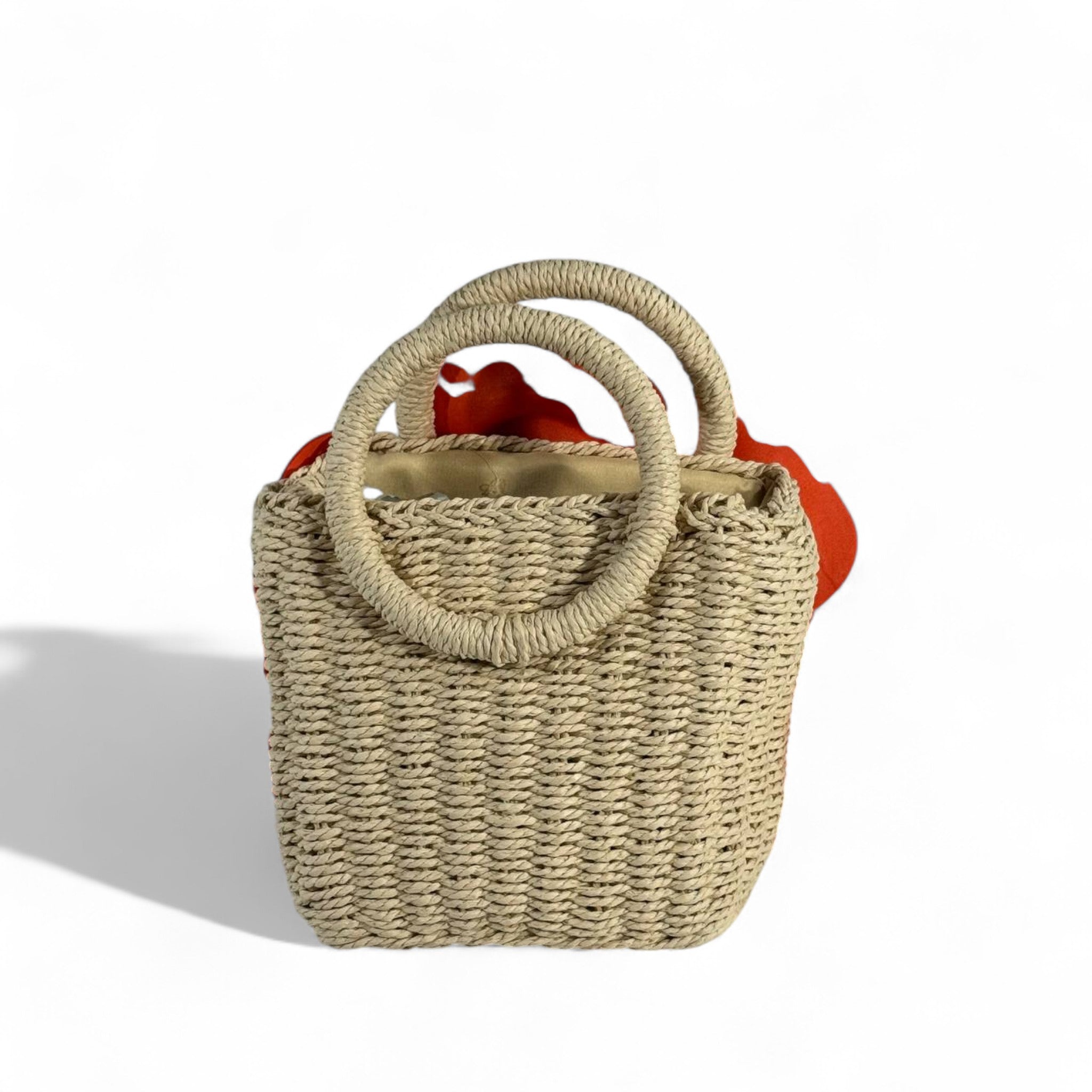 🌺 orange Flower Handbag – Bold, Artistic & Fashion-Forward ✨