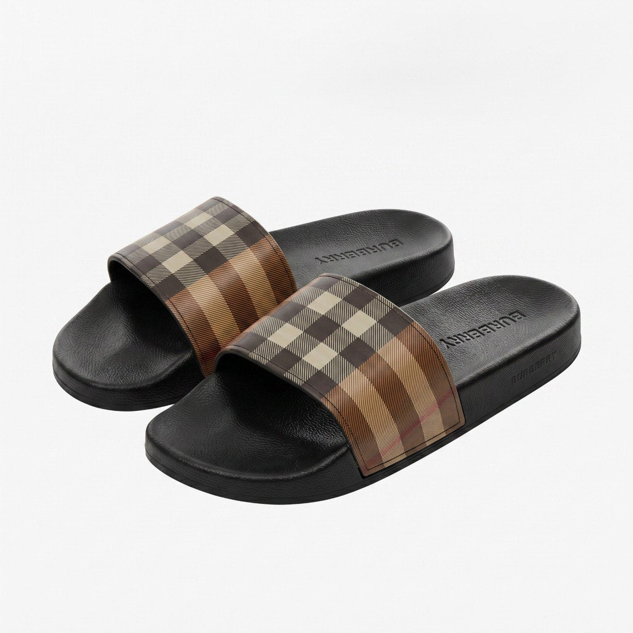 🩴✨ Burberry Vintage Check Slide Sandals – Luxury Men's Designer Slides
