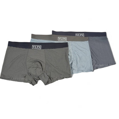✨ Valentino (VLTN) Boxer Briefs (3-Pack) – Luxury Striped Edition 🩳👑