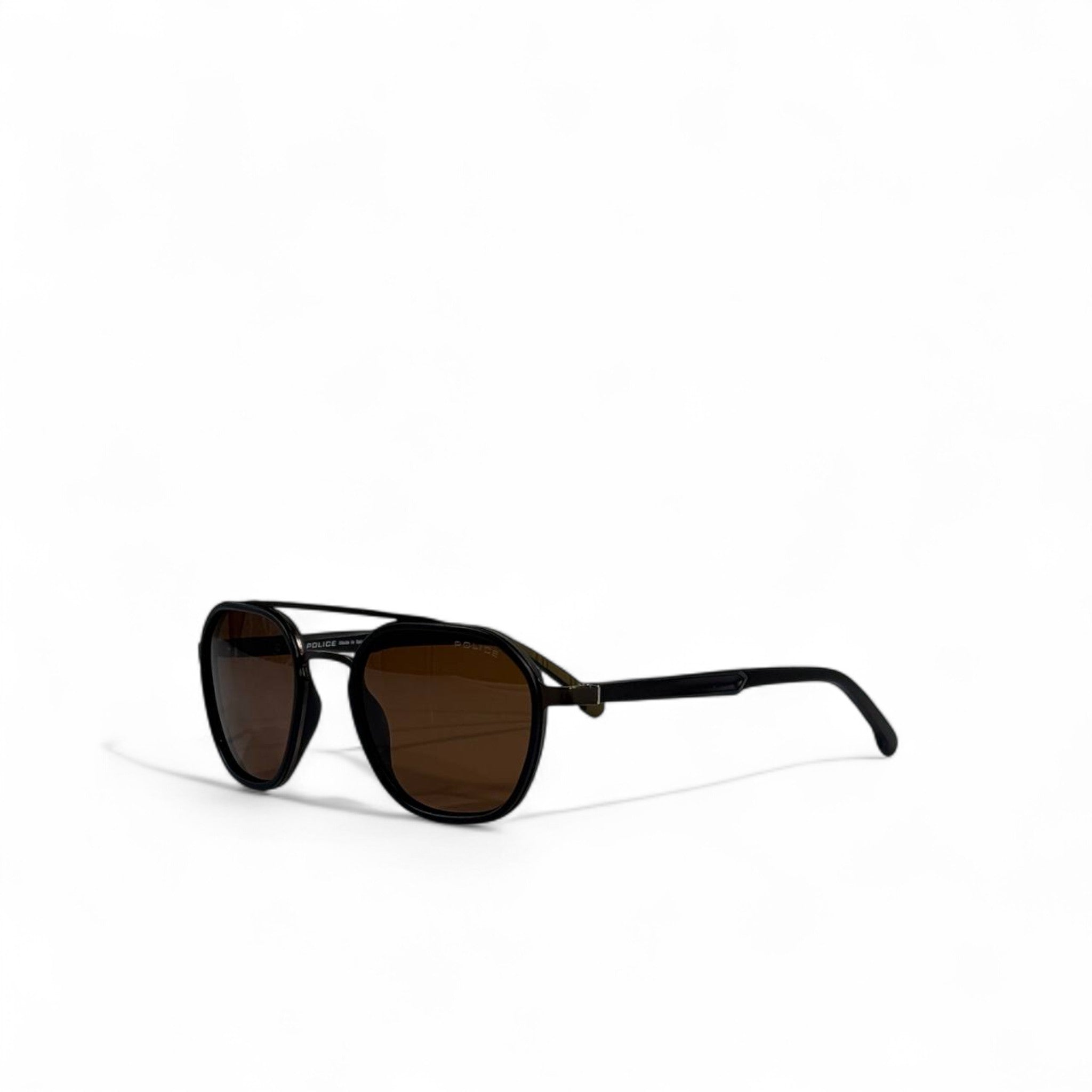 🕶️ Police Classic Sunglasses – Black Frame with Brown Lenses ✨