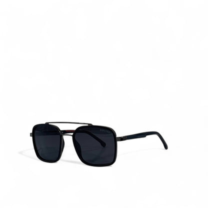 🕶️ Police Sunglasses – Black Square Aviator Frame with Dark Lenses ✨