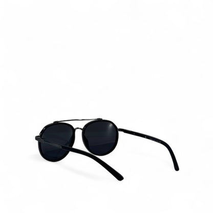 👑 Cartier Sunglasses – Black Round Double-Bridge Frame with Dark Lenses ✨🕶️
