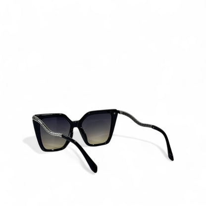 ✨ Bvlgari Serpenti Sunglasses – Black Oversized Cat-Eye with Snake Temples 🐍👑