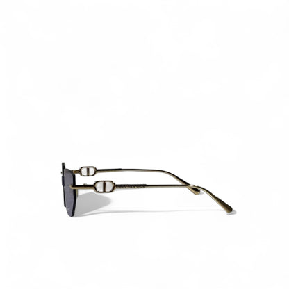✨ Christian Dior Sunglasses – Geometric Rimless with Purple Gradient Lenses 👑🕶️