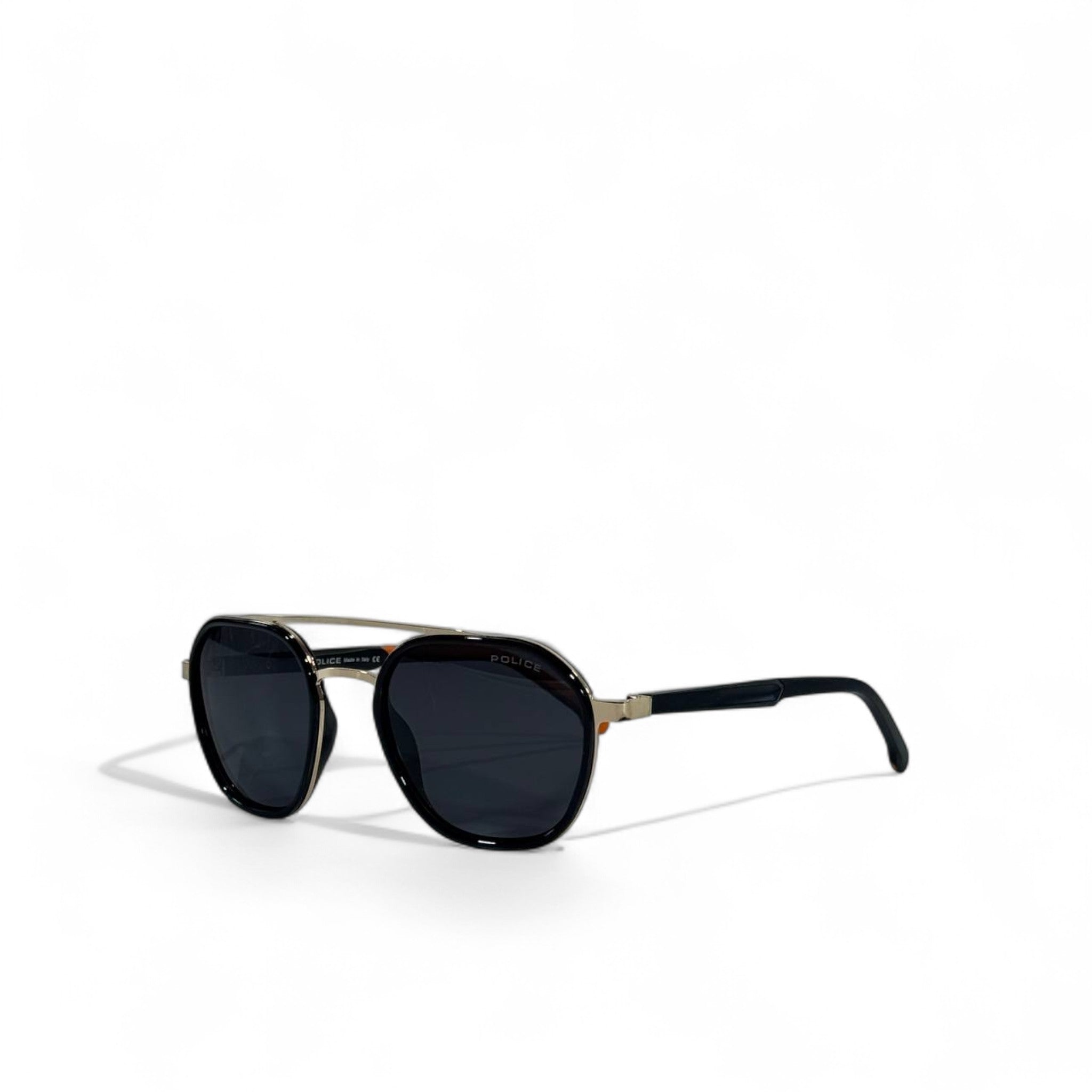 Police Sunglasses – Black Aviator with Dual Bridge 🕶️⚡