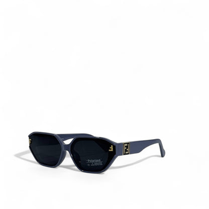 Fendi Geometric Navy Sunglasses – Polarized Luxury Eyewear 💙✨