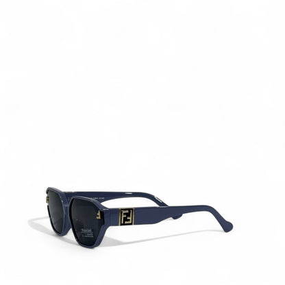 Fendi Geometric Navy Sunglasses – Polarized Luxury Eyewear 💙✨