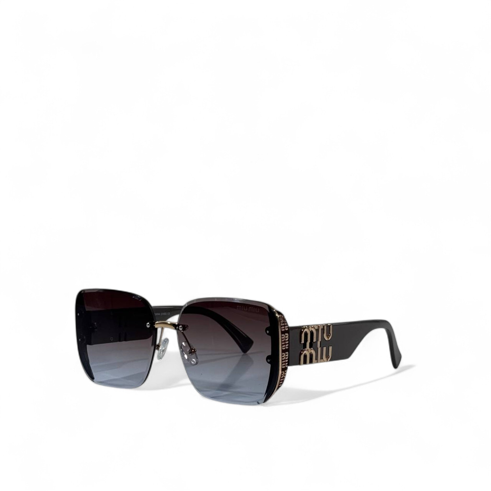 Miu Miu Oversized Rimless Gradient Sunglasses – Luxury Icon ✨🖤