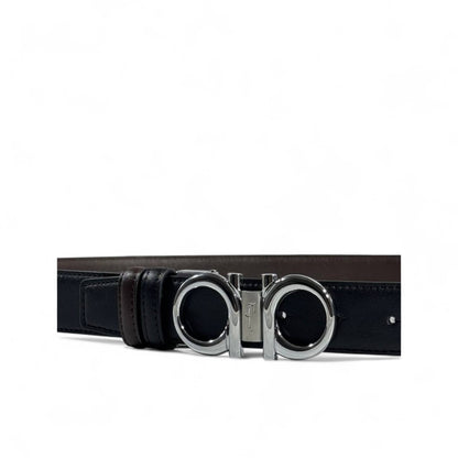 Ferragamo Double Gancini Reversible Belt – Black & Brown 130cm 🖤🤎✨