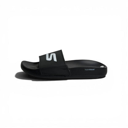 🖤⚡ Skechers Hyper Burst Slides – Ultra Comfort Black Slides | Everyday Essential