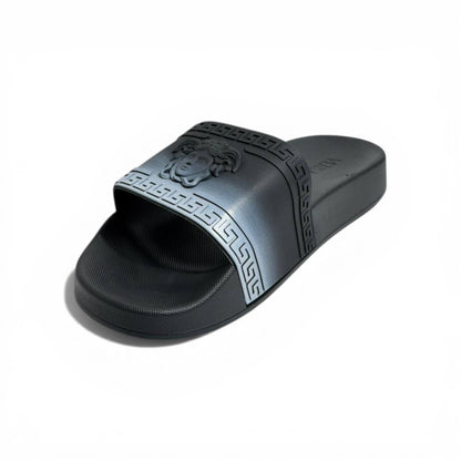 🖤✨ Versace Medusa Slides – Black Luxury Slides | Iconic Statement Style