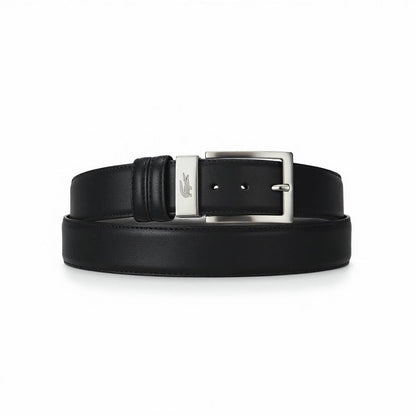 🖤✨ Lacoste Reversible Leather Belt – Black & Brown | 125CM Classic Luxury