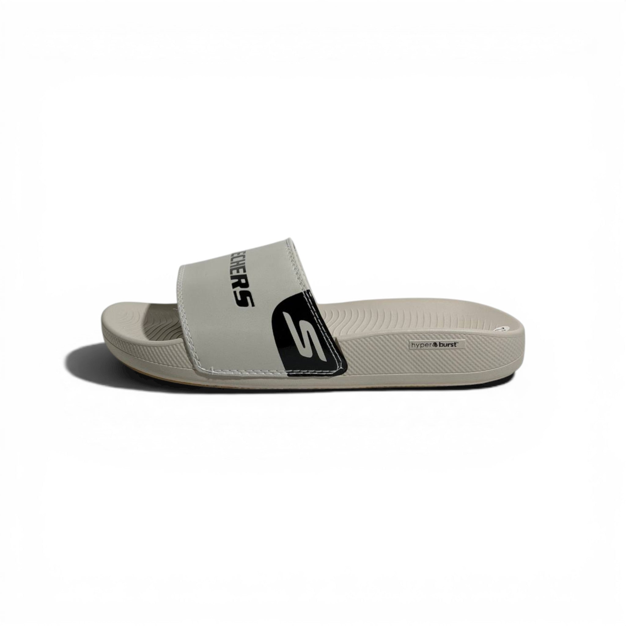 🤍⚡ Skechers Hyper Burst Slides – Beige Edition | Lightweight Comfort & Style