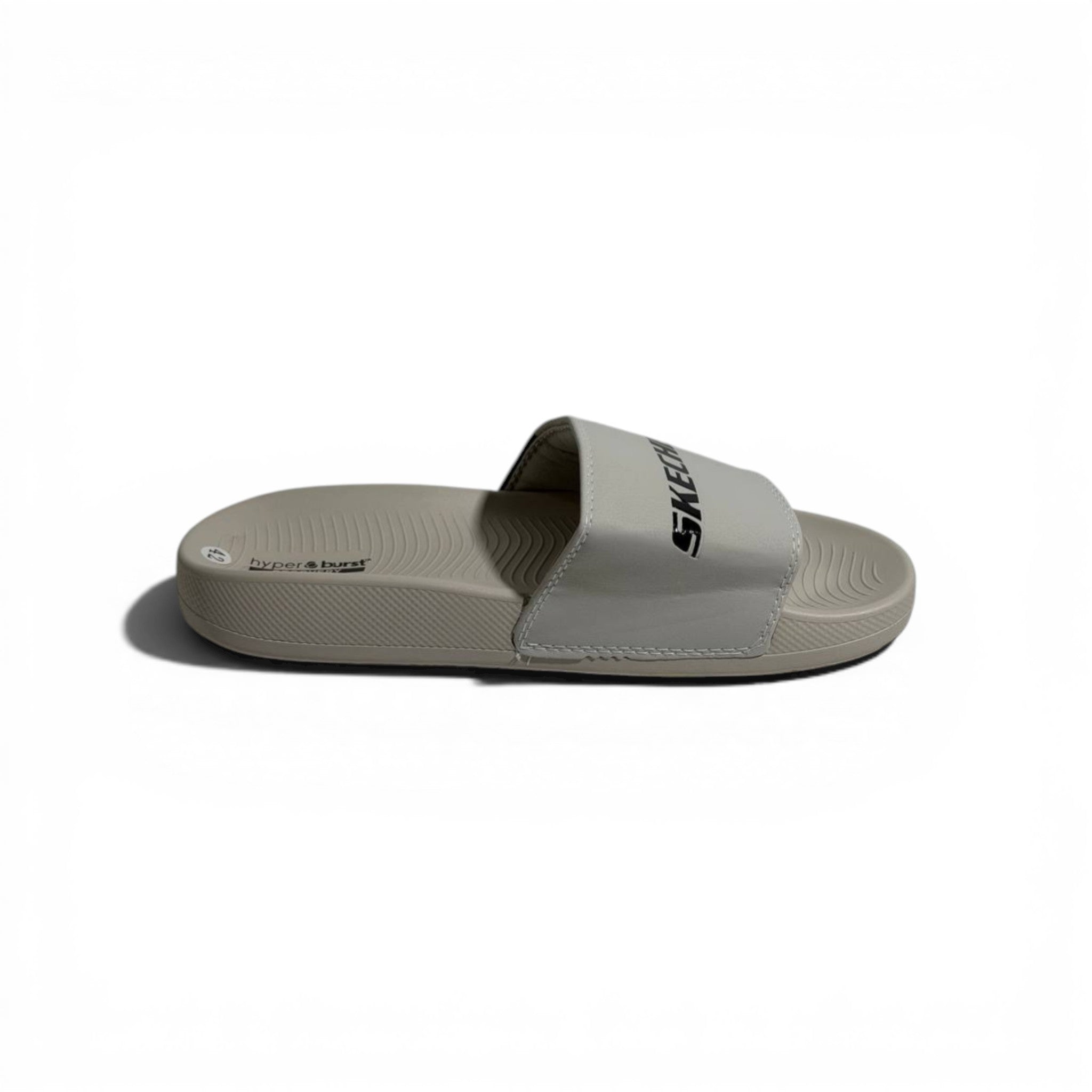 🤍⚡ Skechers Hyper Burst Slides – Beige Edition | Lightweight Comfort & Style