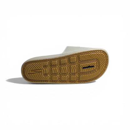 🤍⚡ Skechers Hyper Burst Slides – Beige Edition | Lightweight Comfort & Style