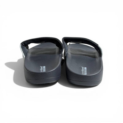 ⚫⚡ Skechers Hyper Burst Slides – Dark Grey Edition | Sporty Comfort Everyday