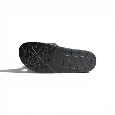 🖤🔥 Off-White Industrial Strap Slides – Black Minimal Streetwear