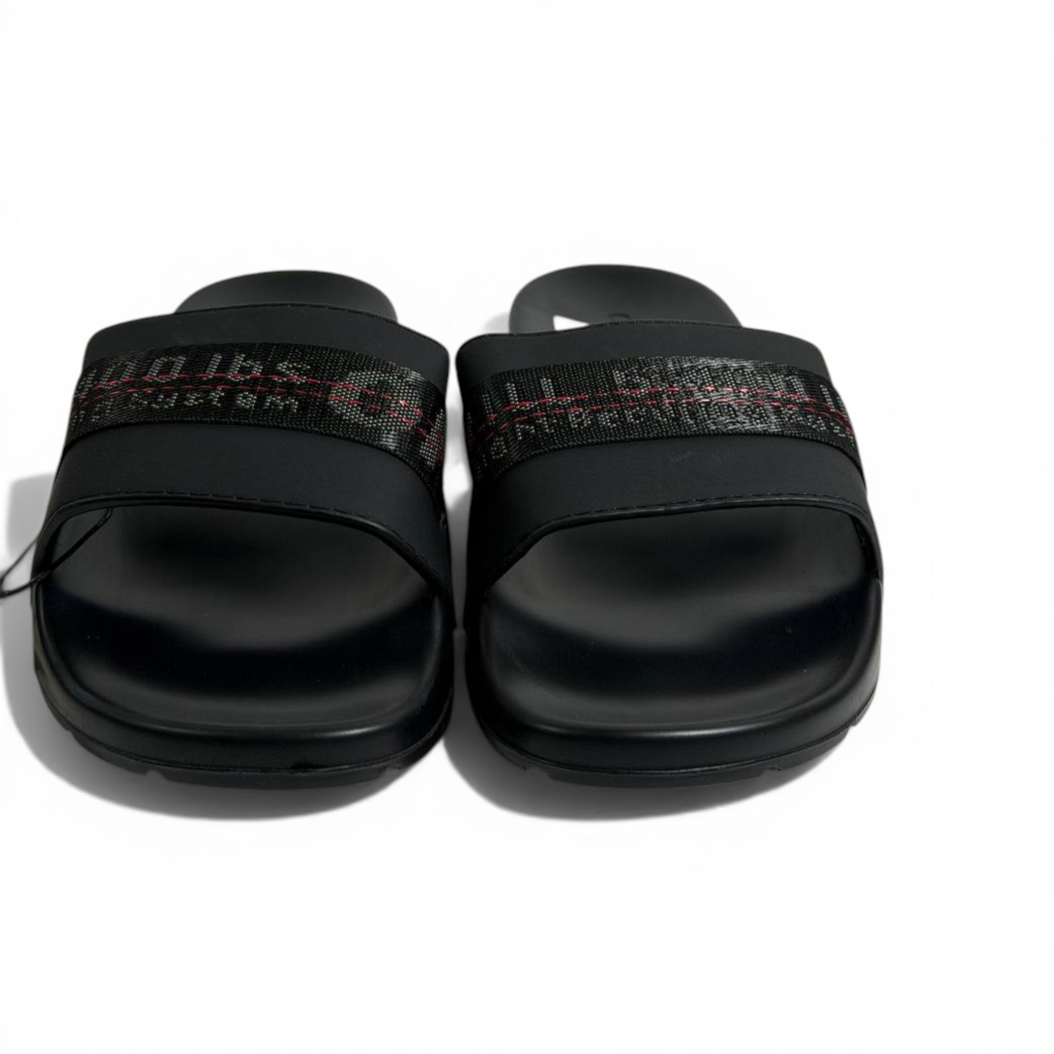 🖤🔥 Off-White Industrial Strap Slides – Black Minimal Streetwear