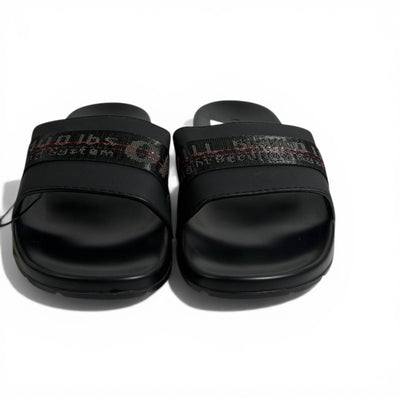 🖤🔥 Off-White Industrial Strap Slides – Black Minimal Streetwear