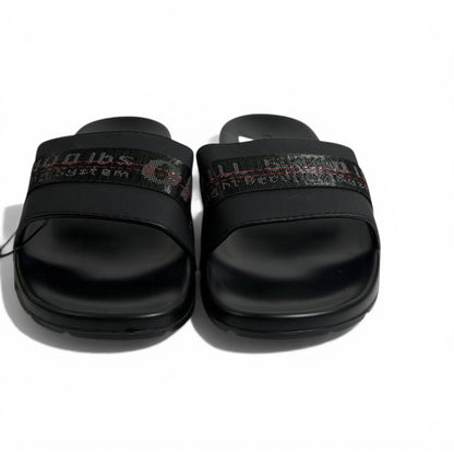 🖤🔥 Off-White Industrial Strap Slides – Black Minimal Streetwear