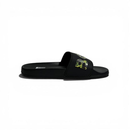 🖤🔥 BOSS Camouflage Logo Slides – Black Statement Street Style
