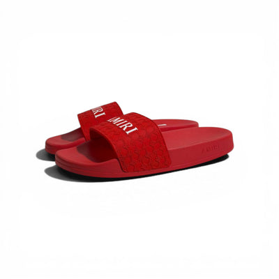 ❤️🔥 AMIRI Monogram Slides – Red Bold Luxury Streetwear
