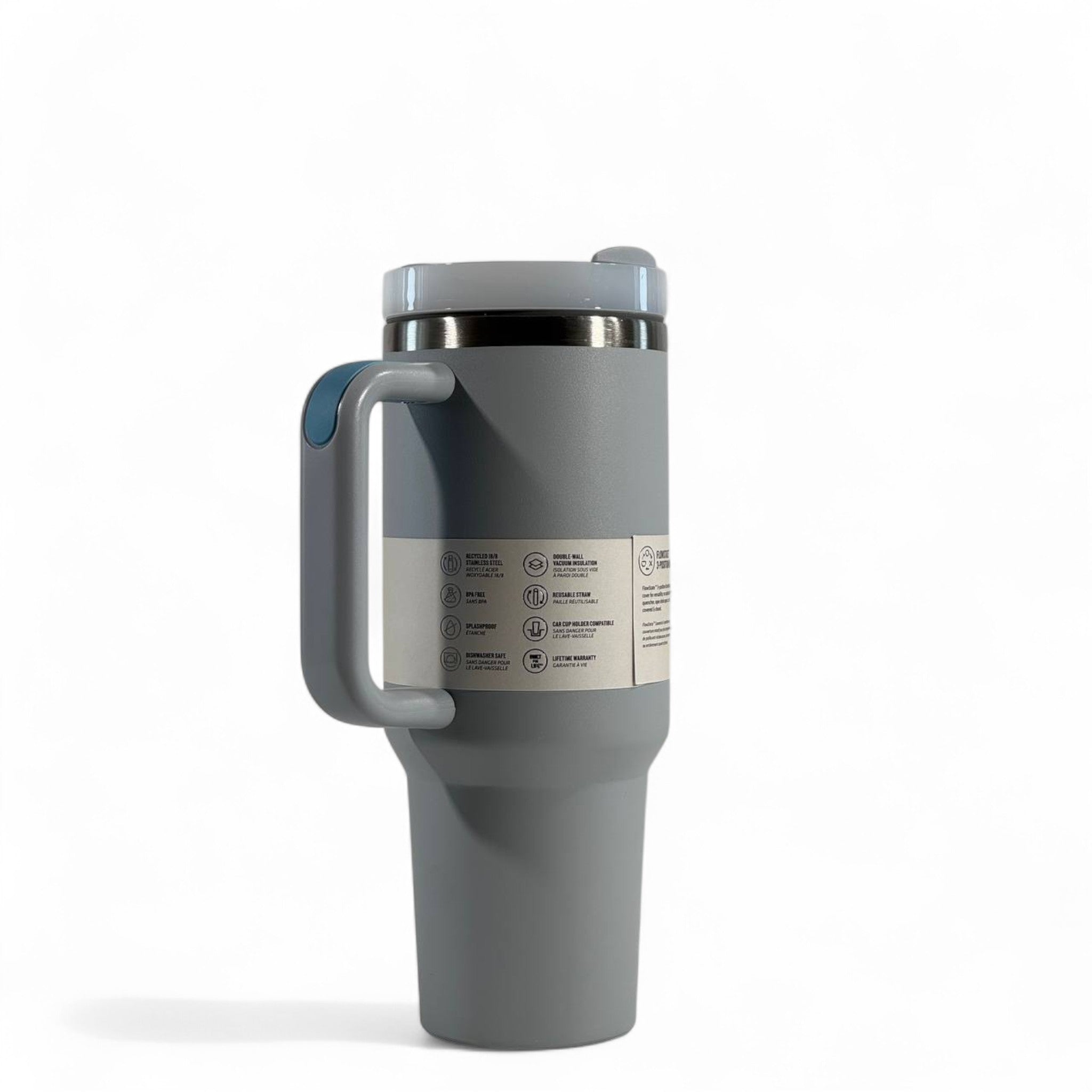 Stanley Quencher H2.0 Tumbler 40oz – Matte Grey | All-Day Hydration 🚰✨