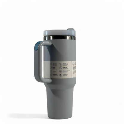 Stanley Quencher H2.0 Tumbler 40oz – Matte Grey | All-Day Hydration 🚰✨