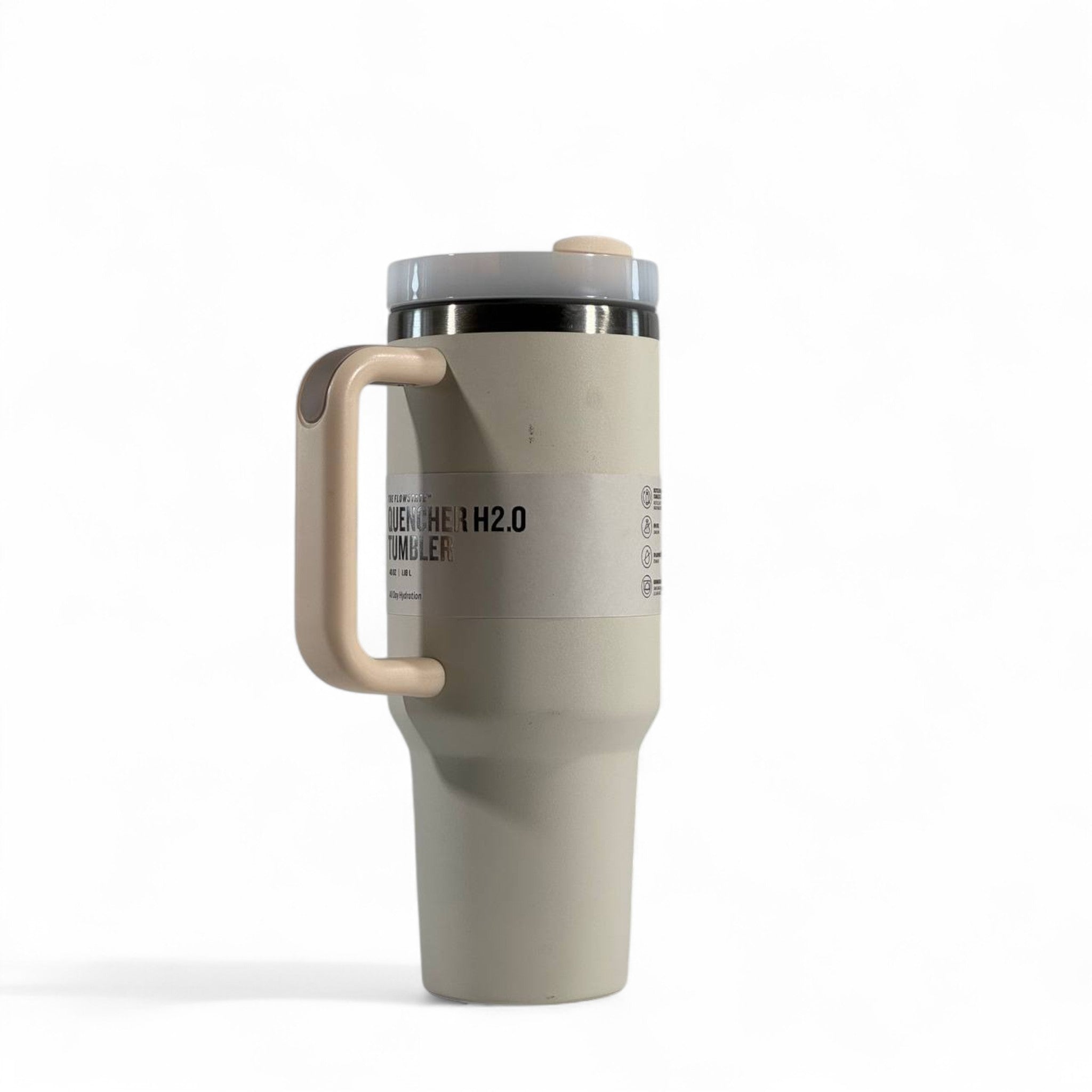 Stanley Quencher H2.0 Tumbler 40oz – Cream Beige | Stay Chic & Hydrated 💧🌟
