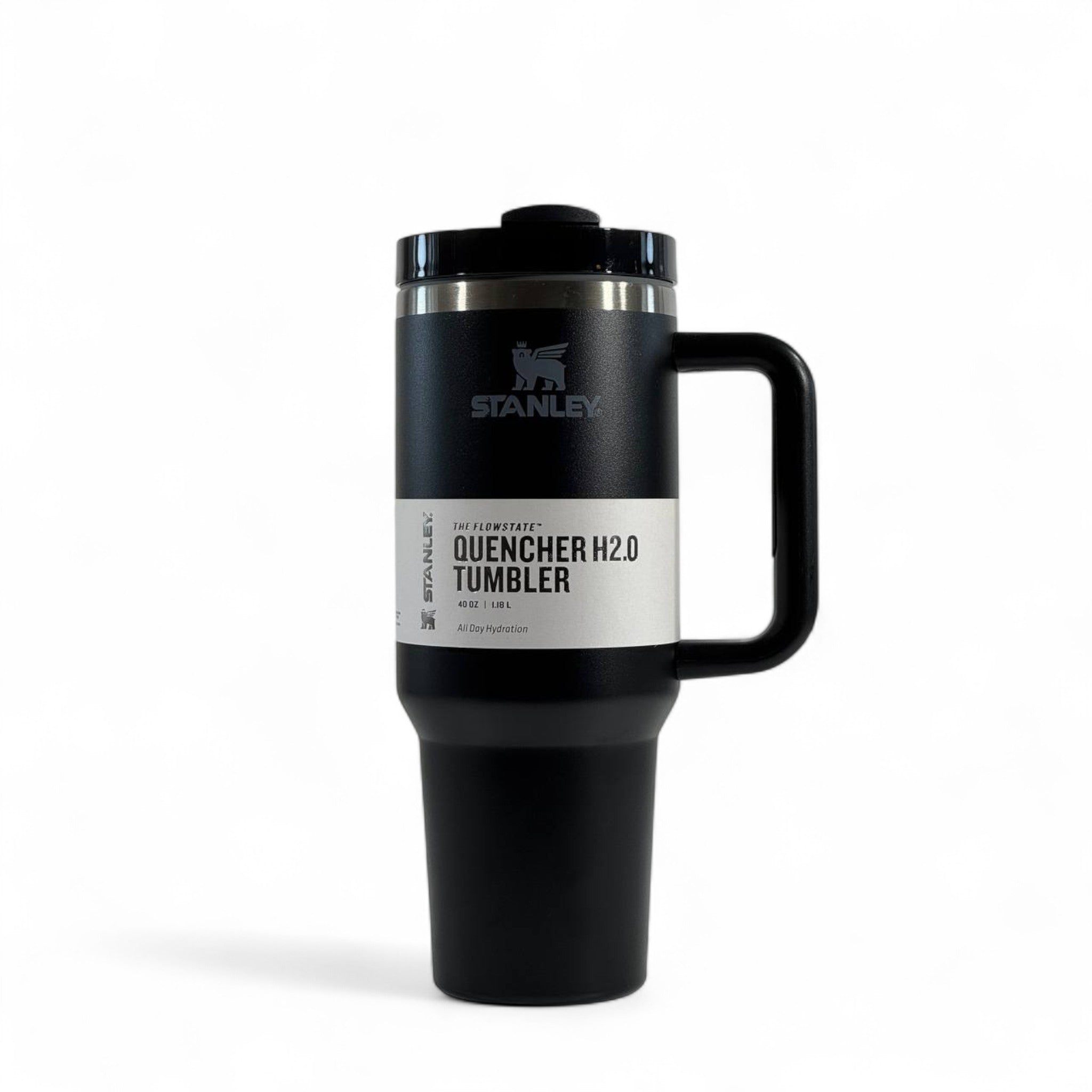 Stanley Quencher H2.0 Tumbler 40oz – Classic Black | Sleek Hydration Power 🖤💧