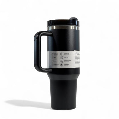 Stanley Quencher H2.0 Tumbler 40oz – Classic Black | Sleek Hydration Power 🖤💧