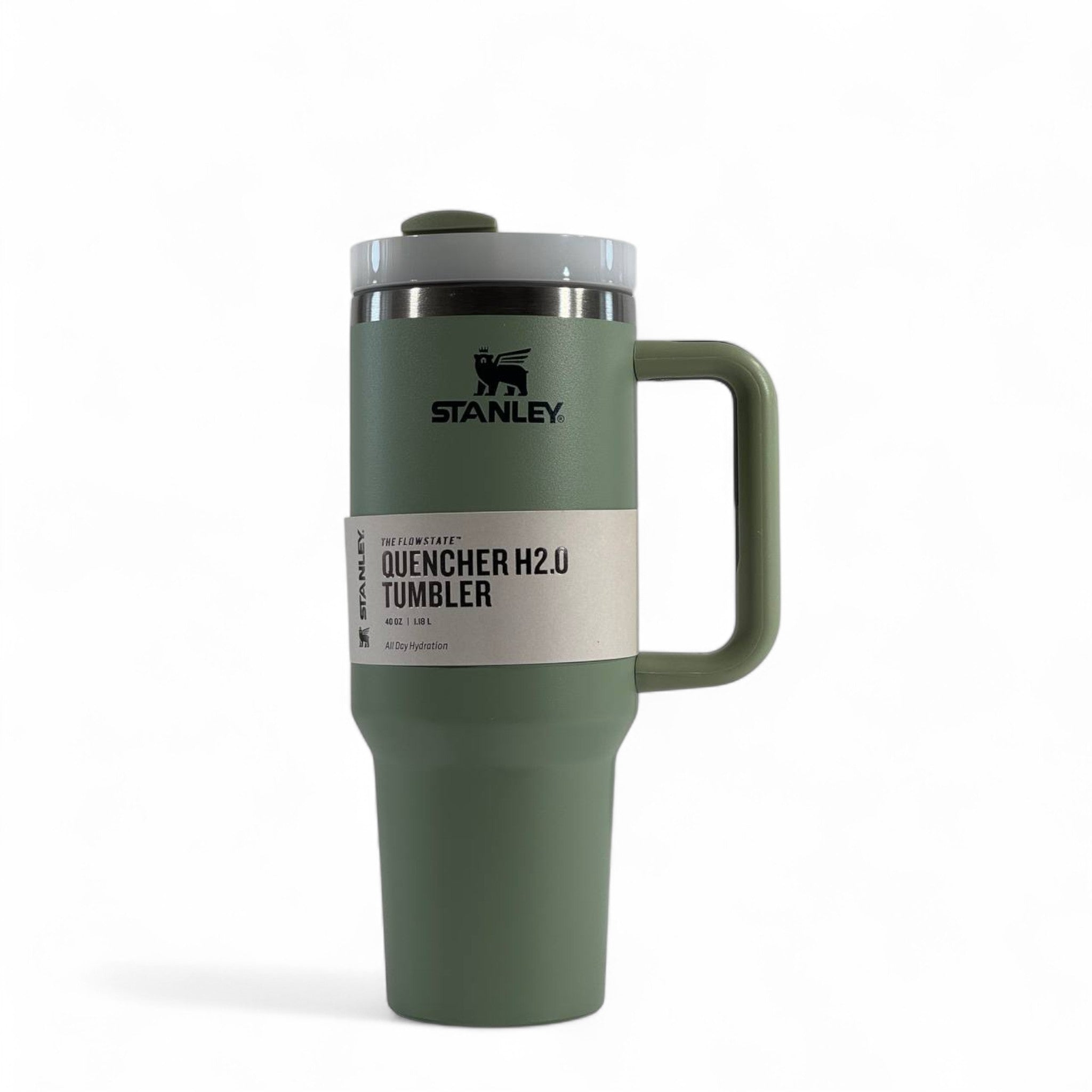 Stanley Quencher H2.0 Tumbler 40oz – Olive Green | Adventure-Ready Hydration 🌿💧