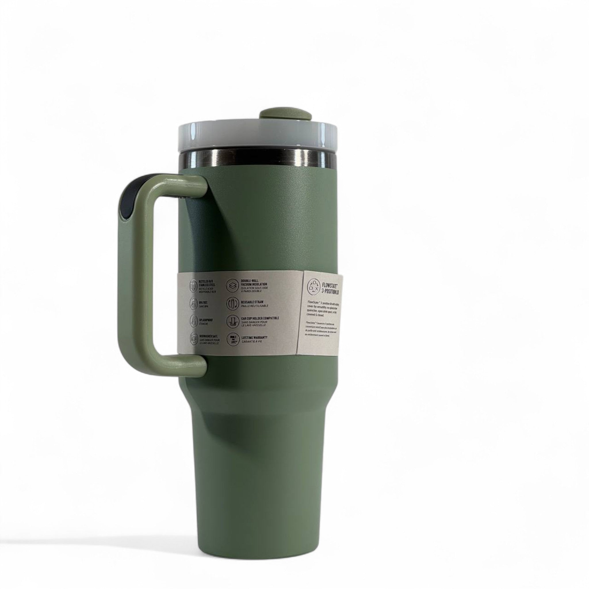 Stanley Quencher H2.0 Tumbler 40oz – Olive Green | Adventure-Ready Hydration 🌿💧