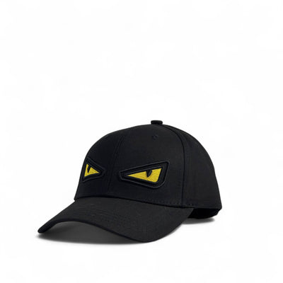 Fendi Monster Eyes Black Cap – Bold Luxury Streetwear