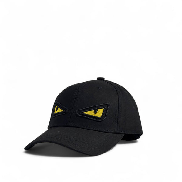 Fendi Monster Eyes Black Cap – Bold Luxury Streetwear