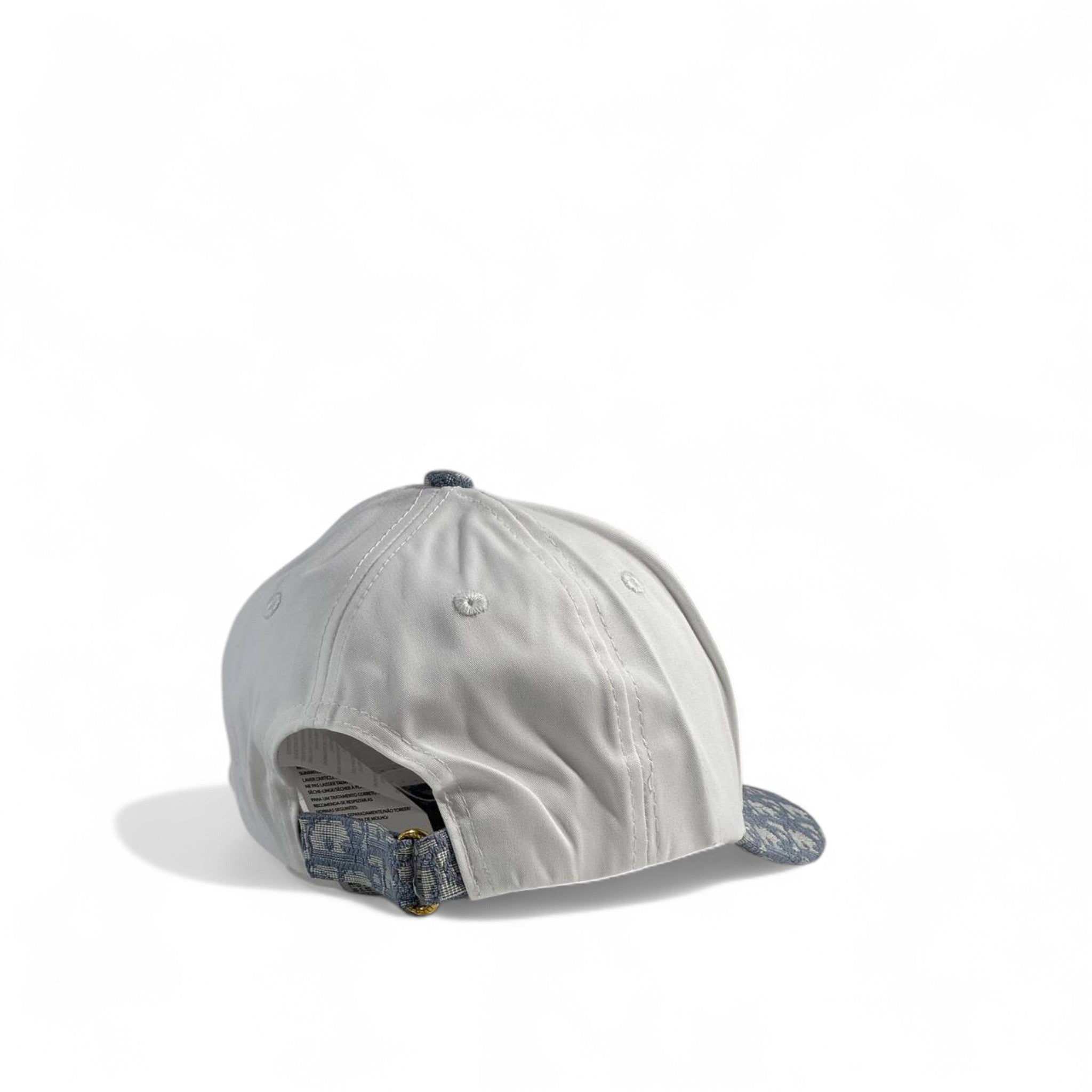 Dior White Graffiti Logo Cap – Monogram Brim Luxury Streetwear 🧢⚪