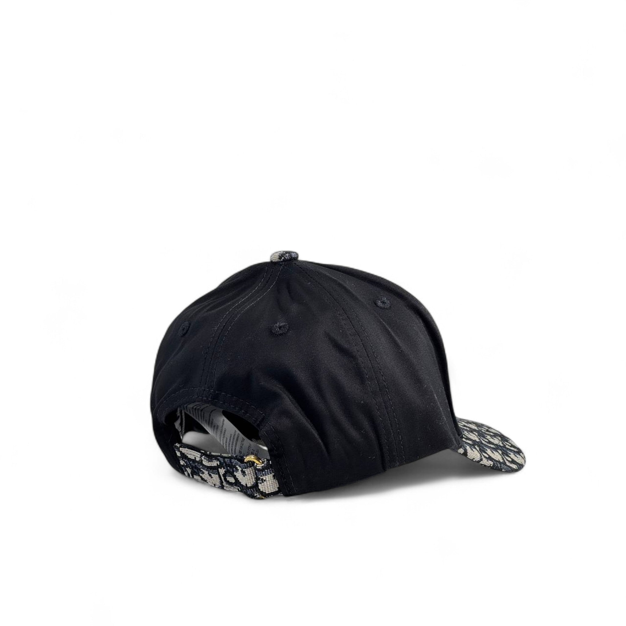Dior Black Graffiti Logo Cap – Monogram Brim Luxury Streetwear 🧢🖤