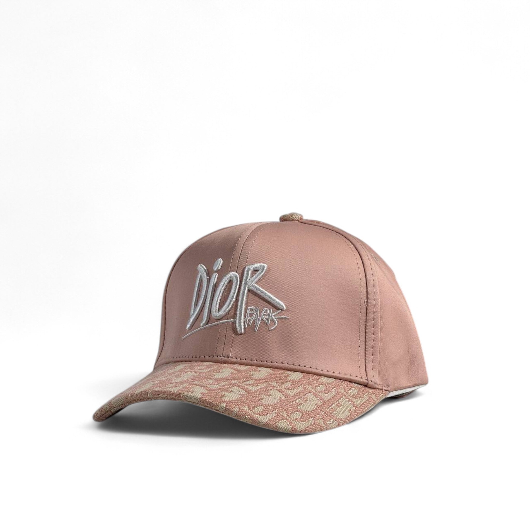 Dior Pink Graffiti Logo Cap – Monogram Brim Luxury Streetwear 🧢🌸