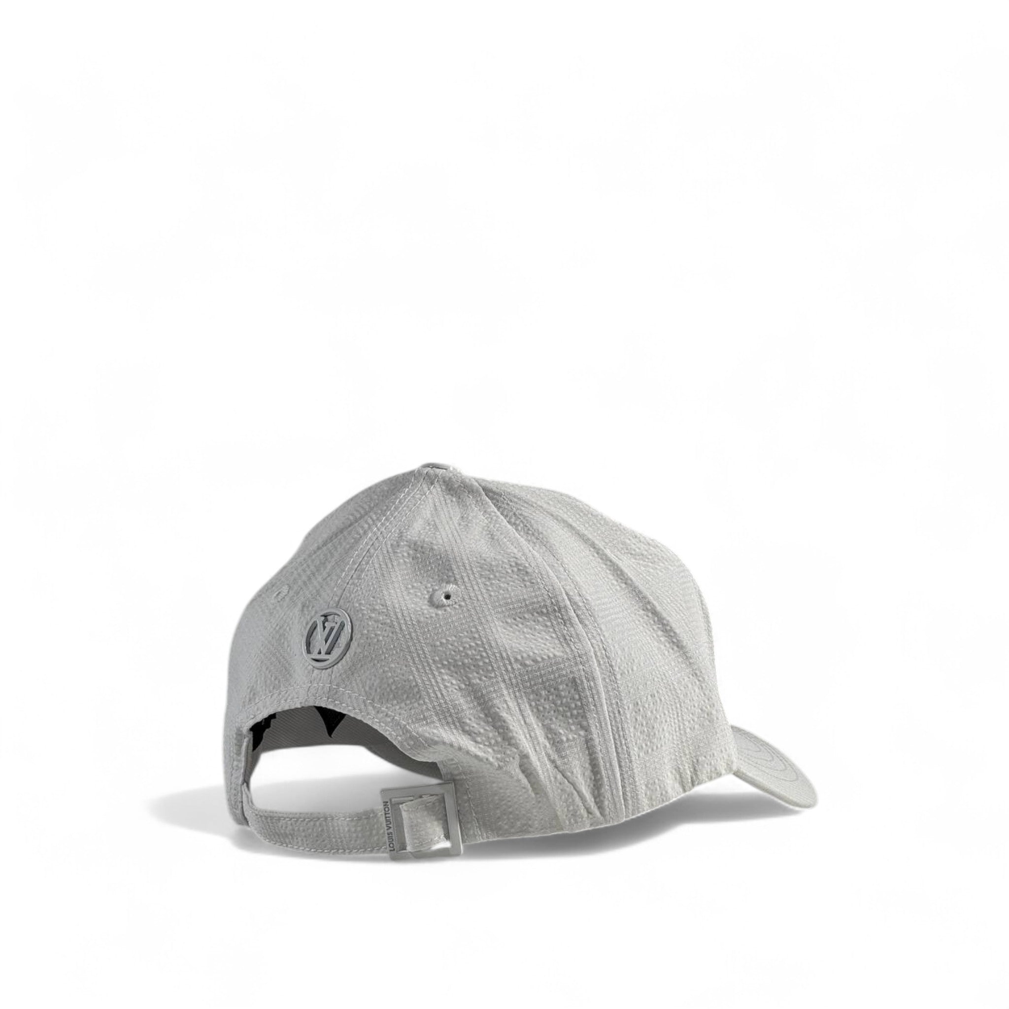 Louis Vuitton White LV Monogram Cap – Luxury Streetwear Essential 🧢⚪