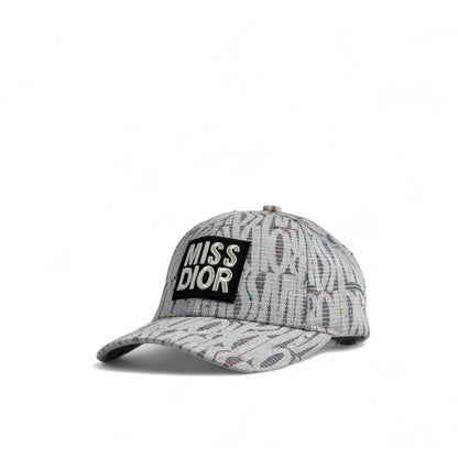 Miss Dior Monogram Cap – Grey Chic Edition 💎