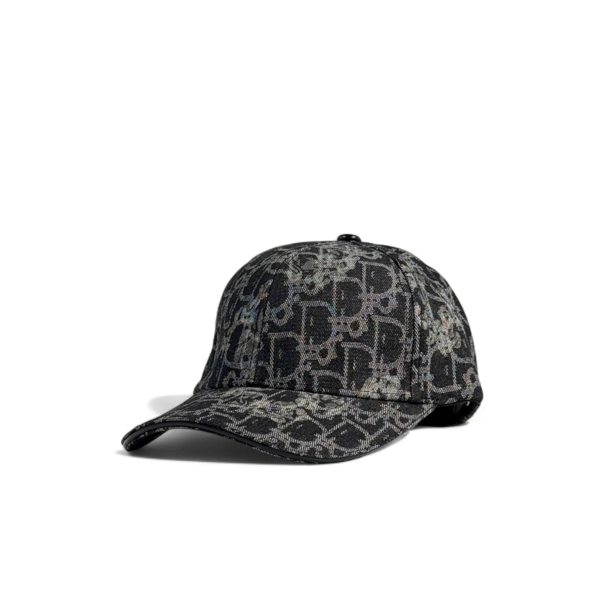 🧢 Dior Oblique Monogram Cap – Black Luxe 🖤👑