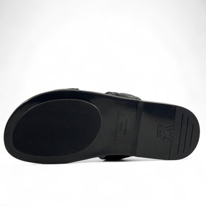 👡 Louis Vuitton Monogram Eclipse Slides – Black Edition
