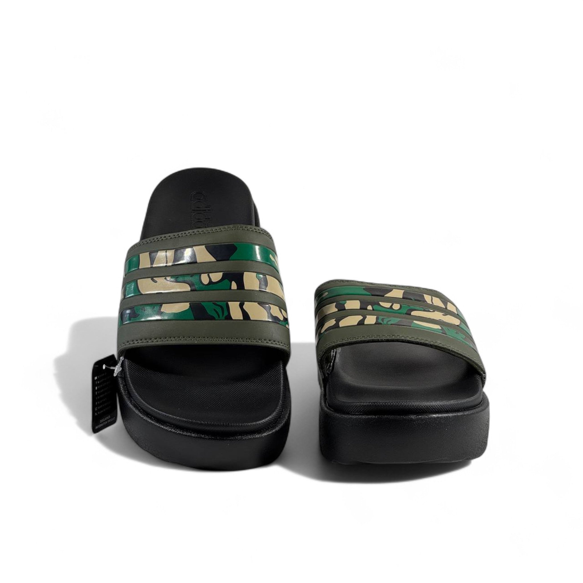 🟢 Adidas Camo Slides – Streetwear Limited Edition