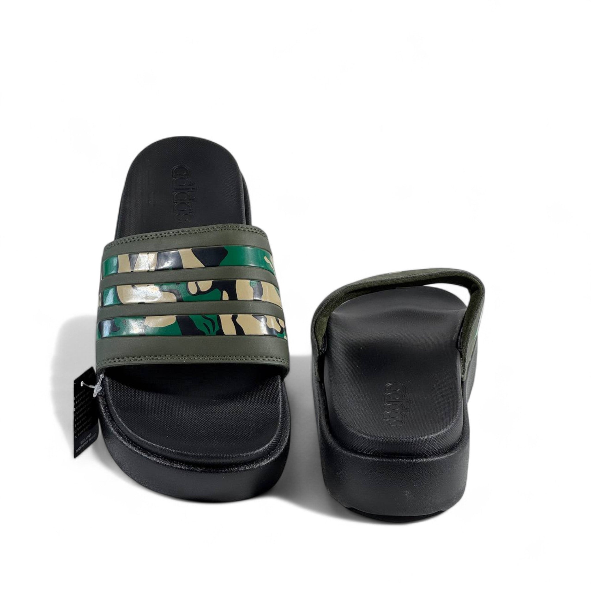 🟢 Adidas Camo Slides – Streetwear Limited Edition